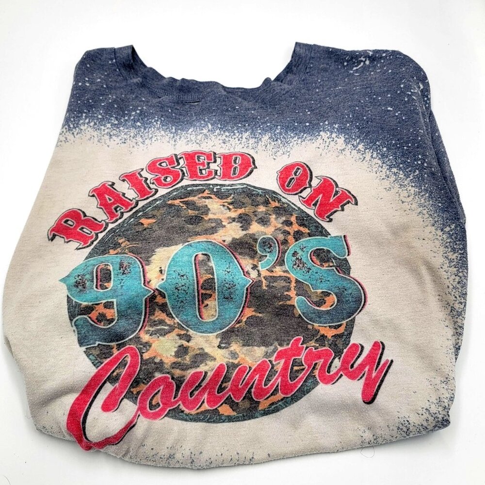 Raised On 90s Country Graphic Tee Shirt S